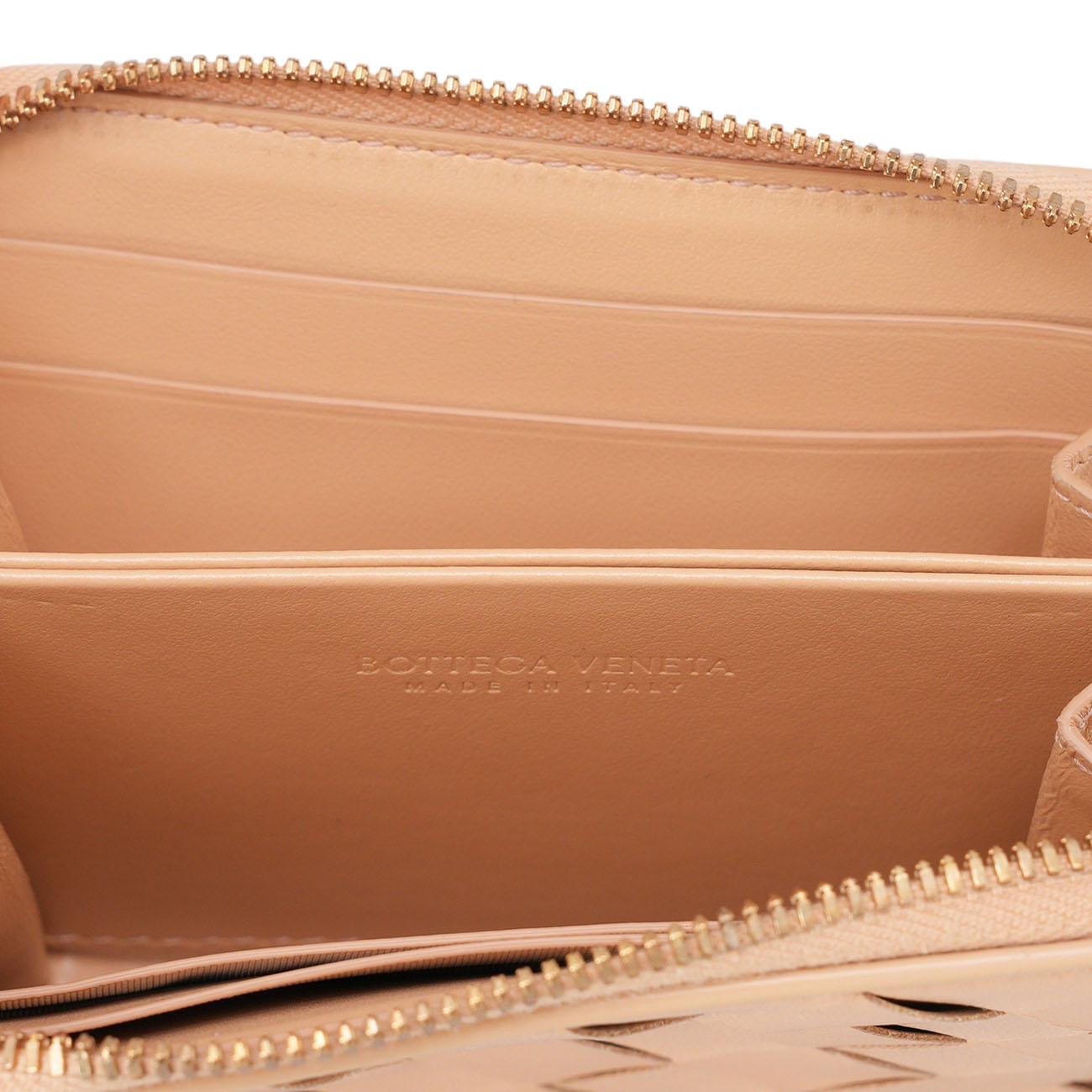 BOTTEGA VENETA(USED)보테가베네타 인트레치아토 지퍼 반지갑